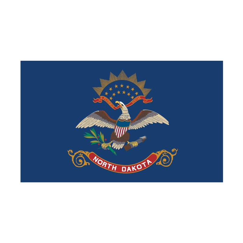 4' x 6' North Dakota Flag - Nylon