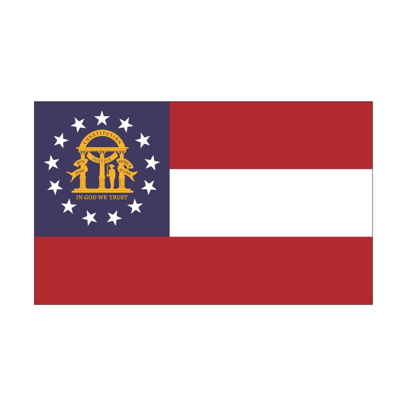 5' x 8' Georgia Flag - Nylon