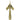 Metal Army Spear - Gold - One Piece Construction