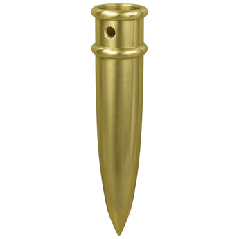 Metal Pointed Bottom Ferrule - Gold