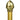 Parade Banner Budget Aluminum Pole - Gold With Gold Acorn