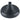 Styrene (Plastic) Table Bases For Mounted Flag - Black