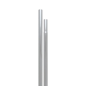 1" Diameter Aluminum Display Pole Only - Silver