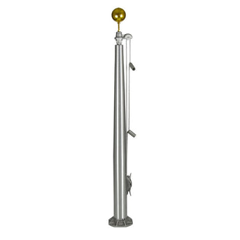 5' Flagpole Mock-Ups - External Halyard