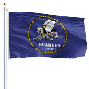 3' x 5' Seabees - Nylon