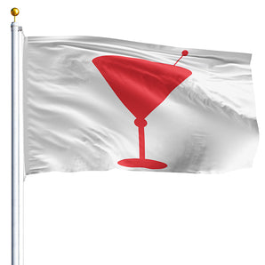 12" x 18" Cocktail Time Flag - Nylon