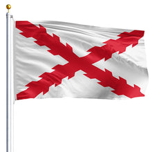 Load image into Gallery viewer, 3' x 5' Cross Of Burgundy Flag - Nylon