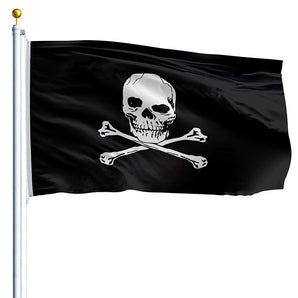 12" x 18" Jolly Roger Flag - Nylon