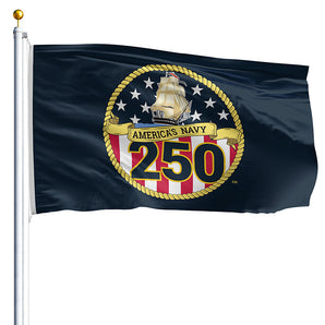 2' x 3' Navy 250 Flag - Nylon