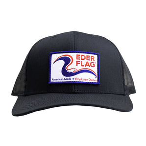 Eder Flag Trucker Hat - Black