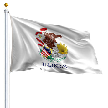 6' x 10' Illinois Flag