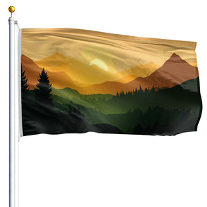 3' x 5' Summer Mountains - Nylon