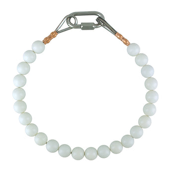 Beaded Retainer Ring - White