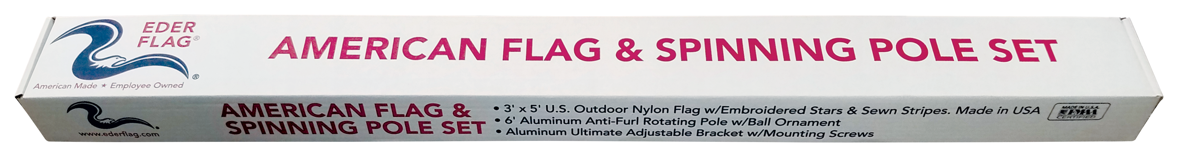 American Flag Kit - Silver Pole