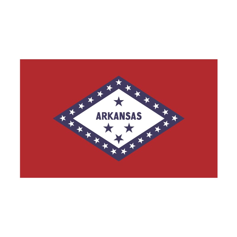 3' x 5' Arkansas Flag - Nylon