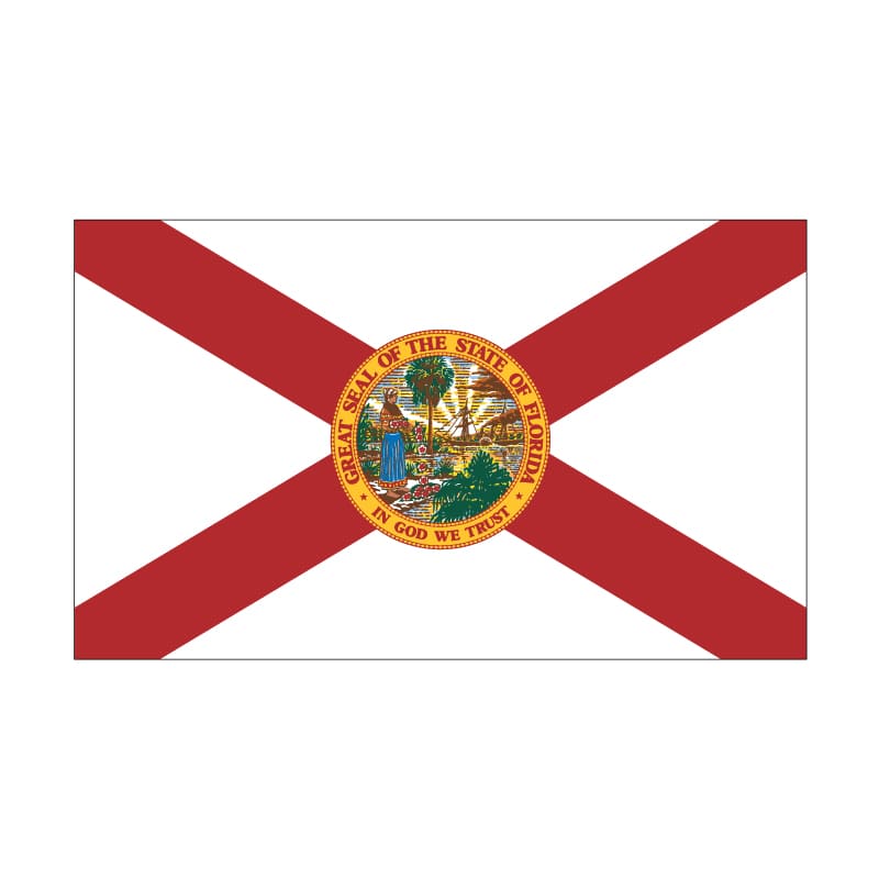 5' x 8' Florida Flag - Polyester