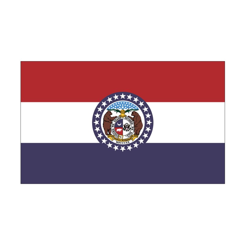3' x 5' Missouri Flag - Polyester