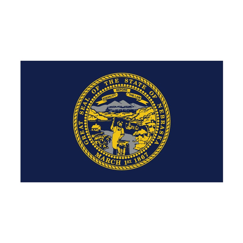 3' x 5' Nebraska Flag - Polyester
