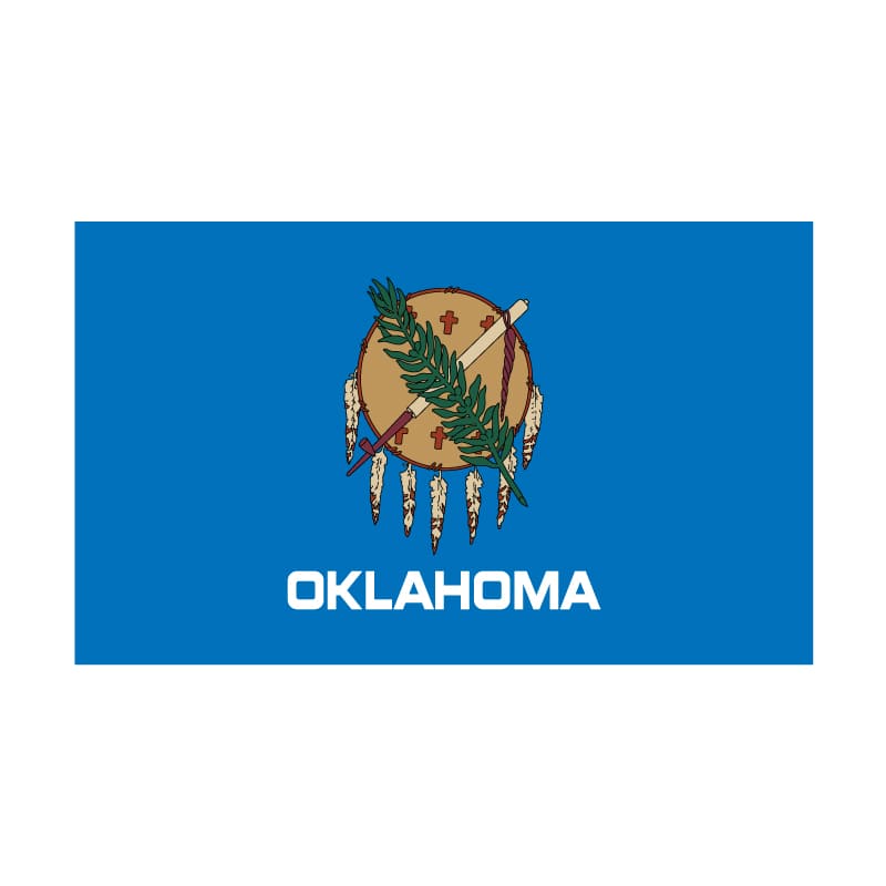 5' x 8' Oklahoma Flag - Polyester