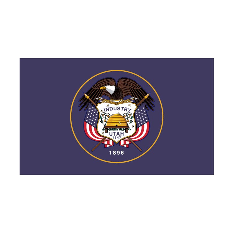 3' x 5' Utah Flag - Nylon