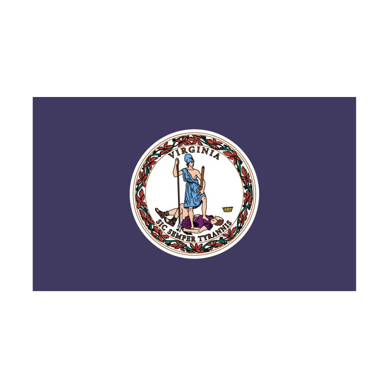 3' x 5' Virginia Flag - Polyester