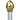 Parade Banner Budget Aluminum Pole - Silver With Gold Acorn
