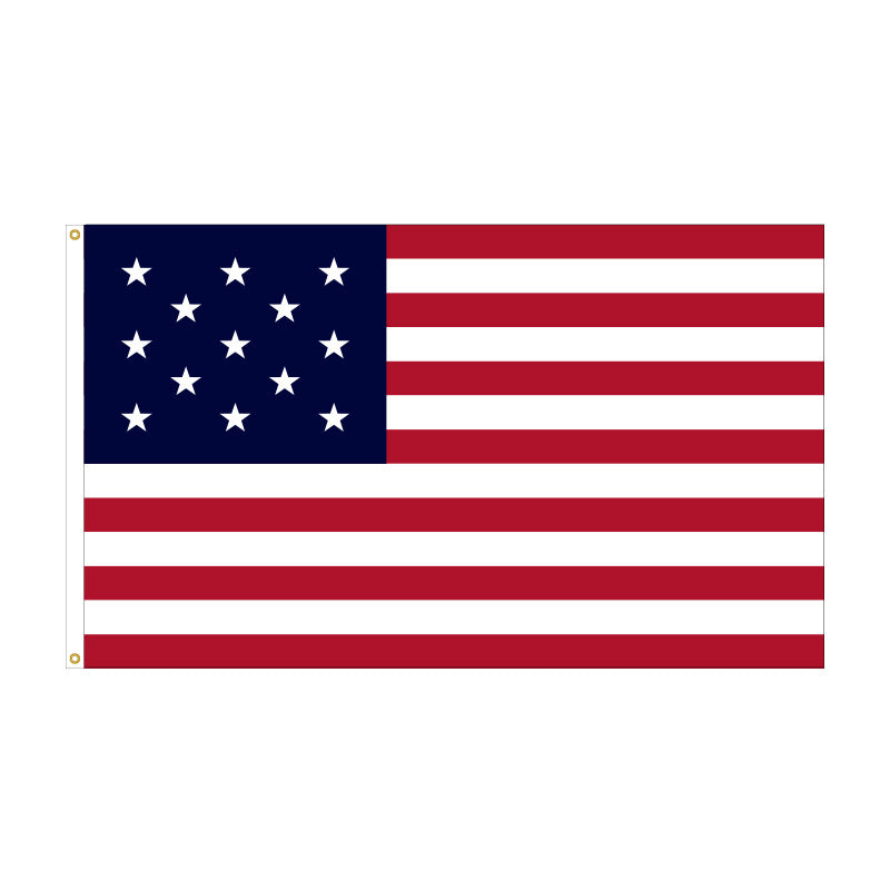 4' x 6' 13 Star American Flag - Nylon