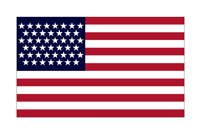 3' x 5' 45 Star American Flag - Nylon