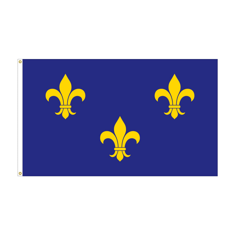 3' x 5' Fleur-De-Lis Blue-3 Flag - Nylon