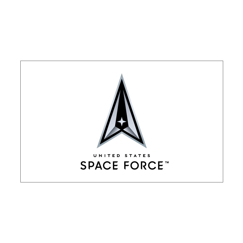 3' x 5' Space Force Flag - White - Nylon