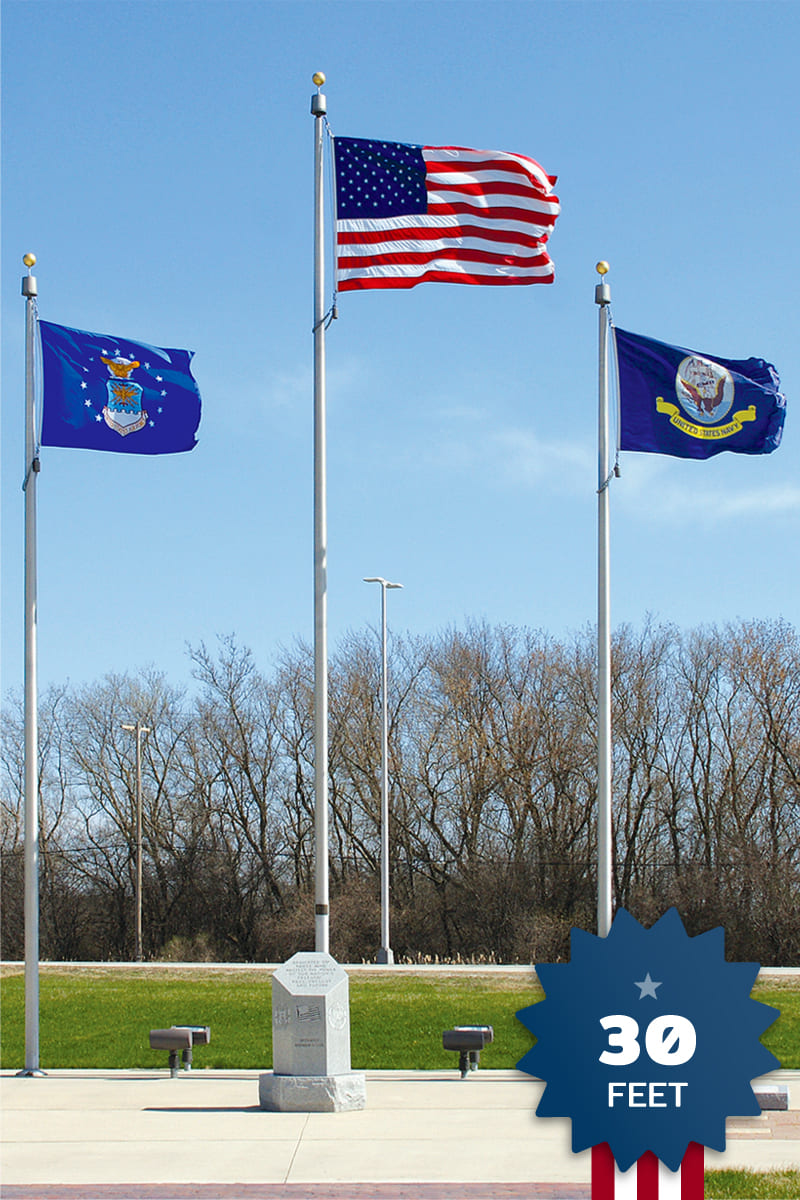 30ft Economy Flagpole - ECX30