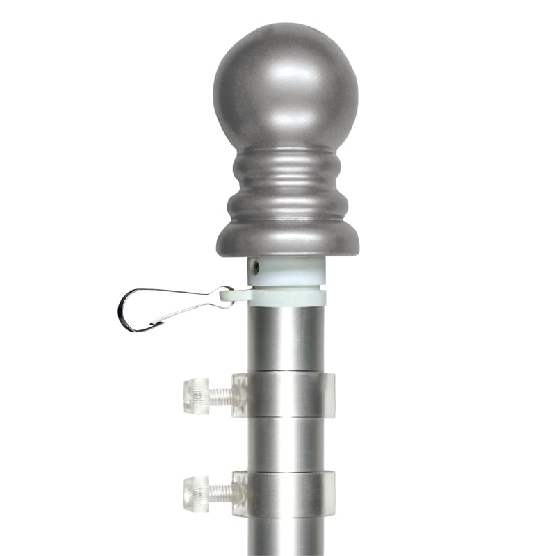 Aluminum Anti-Furl Rotating Pole - Silver/Silver