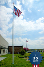 Load image into Gallery viewer, 35ft Flagpole - Internal Halyard - ECH35IH
