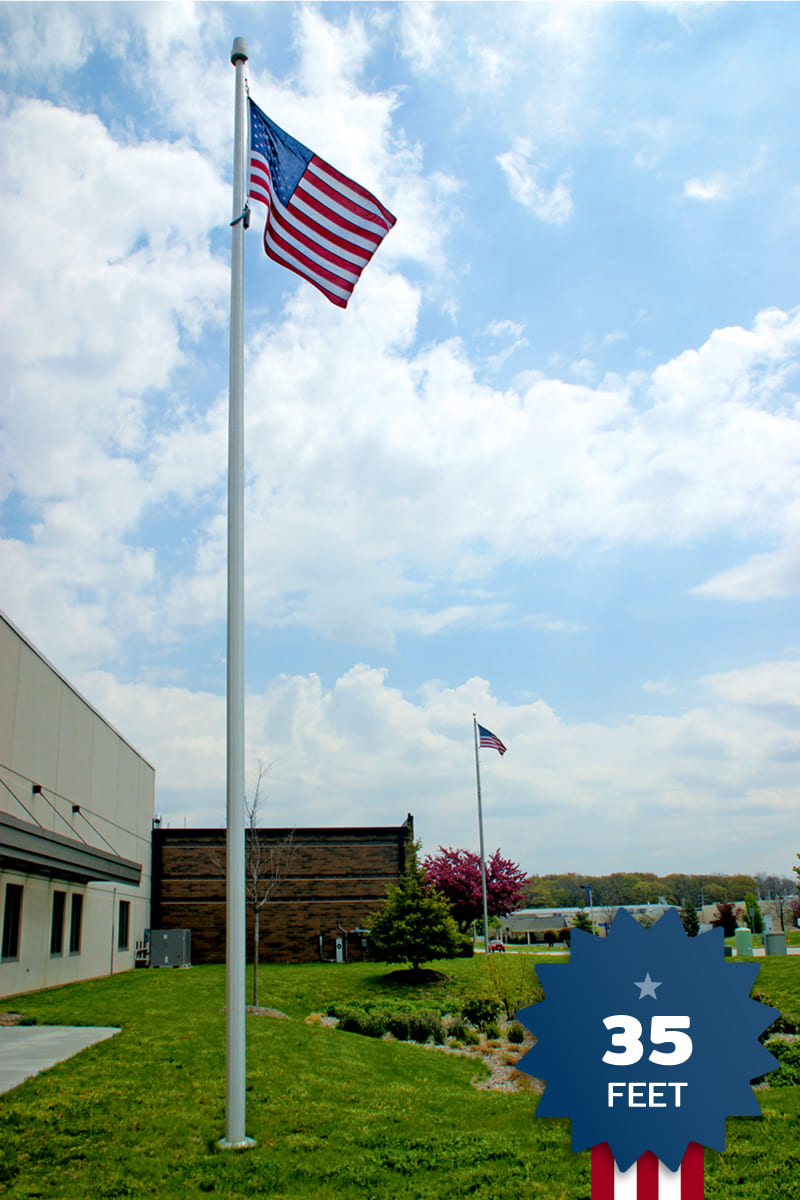 35ft Economy Flagpole ECSA35 Eder Flag
