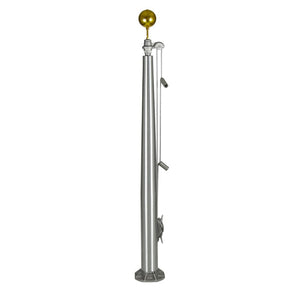 5' Flagpole Mock-Ups - External Halyard