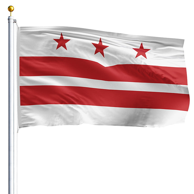 3' x 5' District of Columbia Flag - Polyester