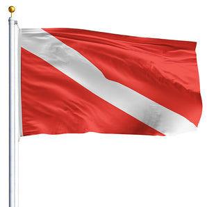 10" x 15" Skin Diver Flag - Nylon