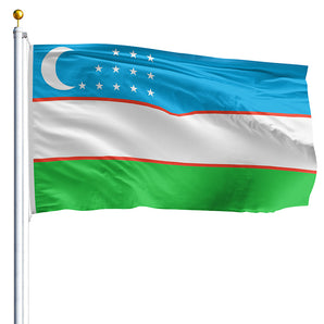 2' x 3' Uzbekistan Flag