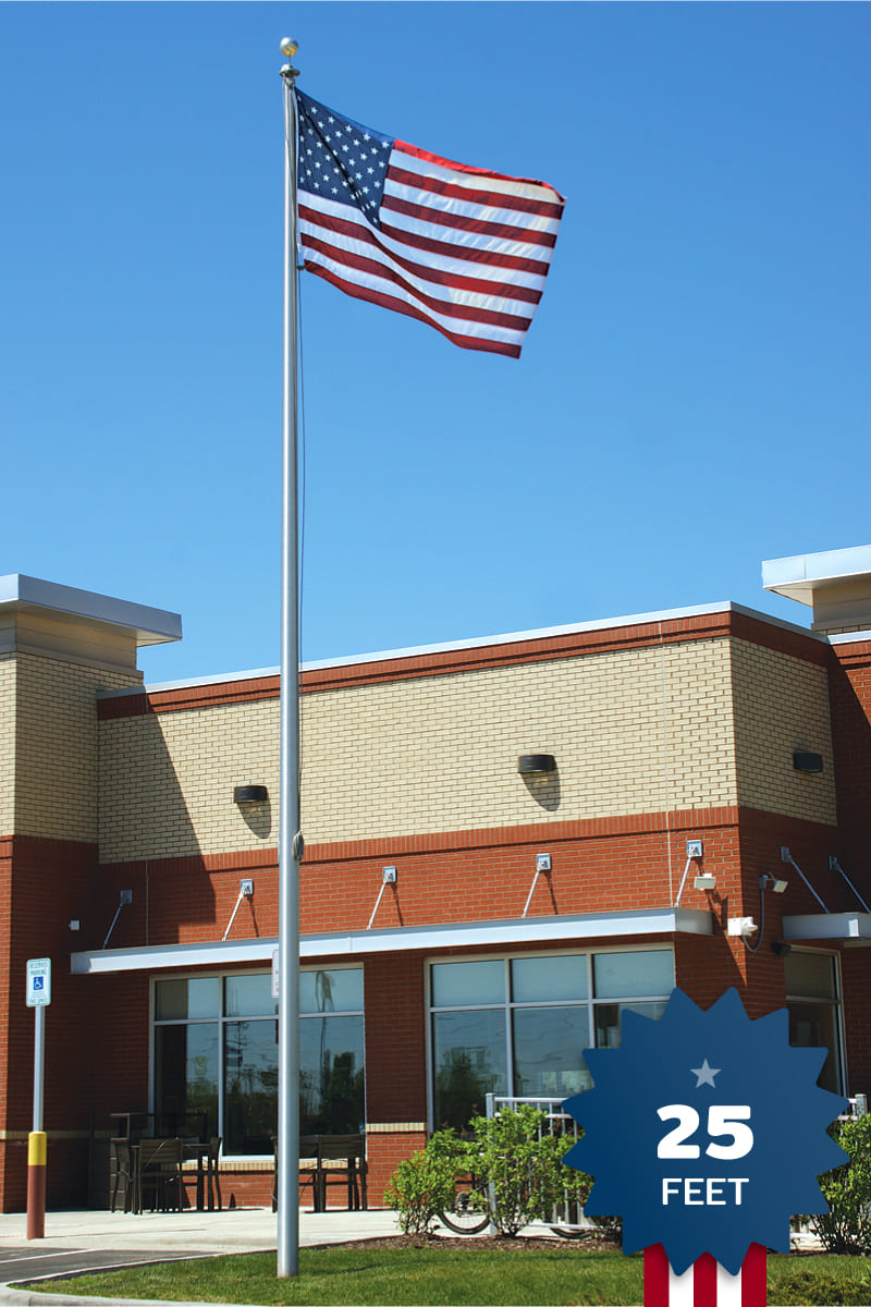 Beautiful A 15 Foot Flagpole Leans Slightly Photo in 4K Beautiful A 15 Foot Flagpole Leans Slightly Photo in 4K