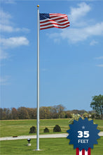 Load image into Gallery viewer, 35 Ft Aluminum Flagpole - Satin - ECA35
