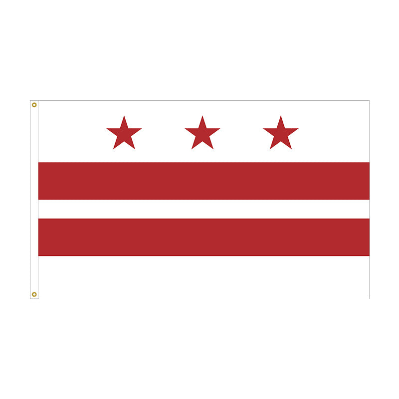 3' x 5' District of Columbia Flag - Polyester