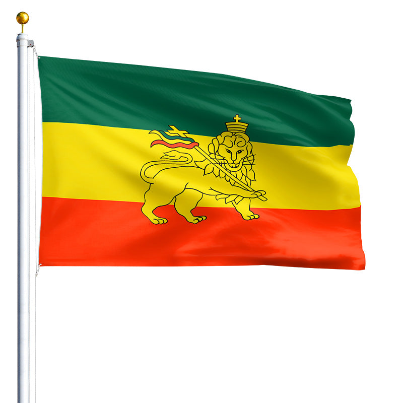 3' x 5' Ethiopia With Lion - E-Poly