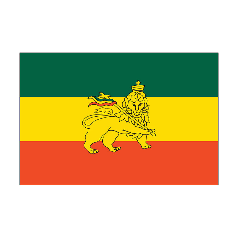 3' x 5' Ethiopia With Lion - E-Poly