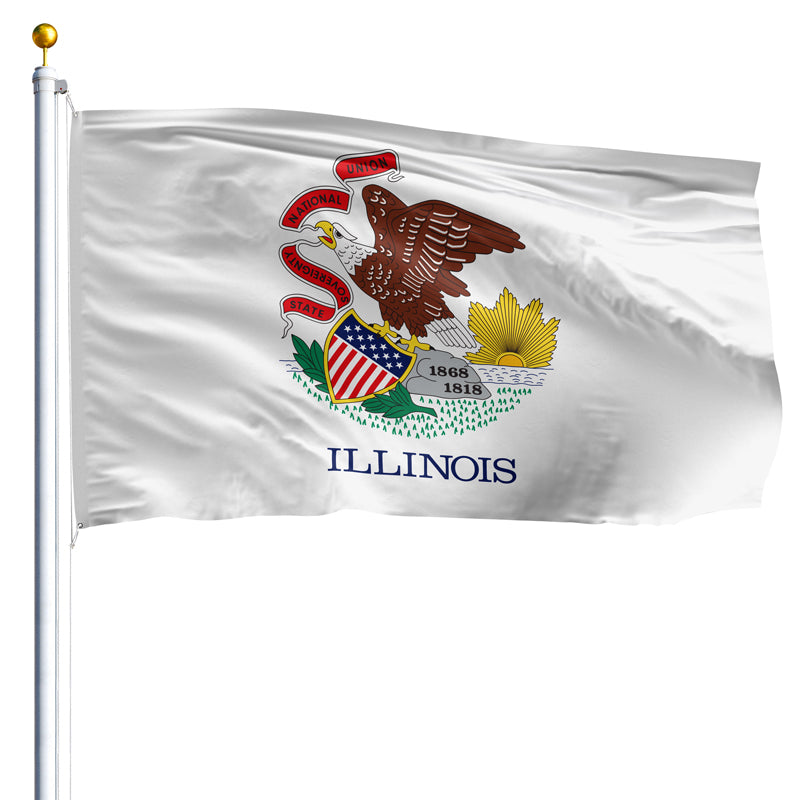 3' x 5' Illinois Flag - Polyester