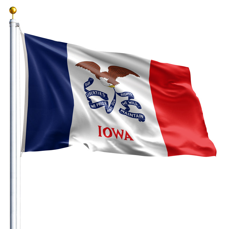 6' x 10' Iowa Flag - Nylon