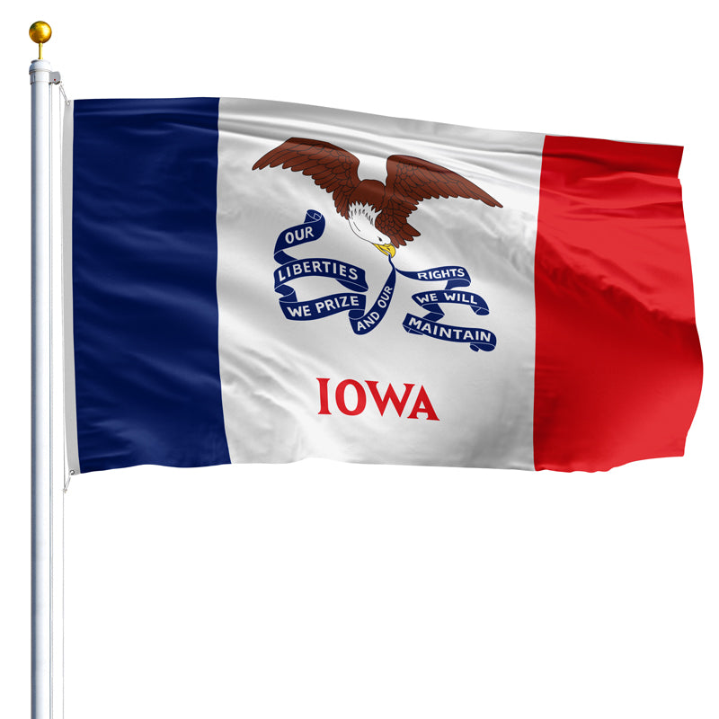 5' x 8' Iowa Flag - Polyester