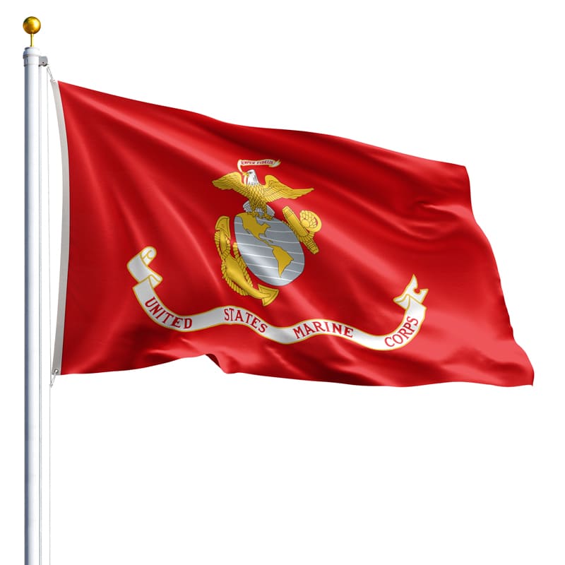 5' x 8' Marine Corps Flag - Nylon