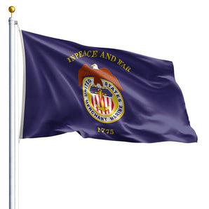 12" x 18" Merchant Marine Flag - Nylon