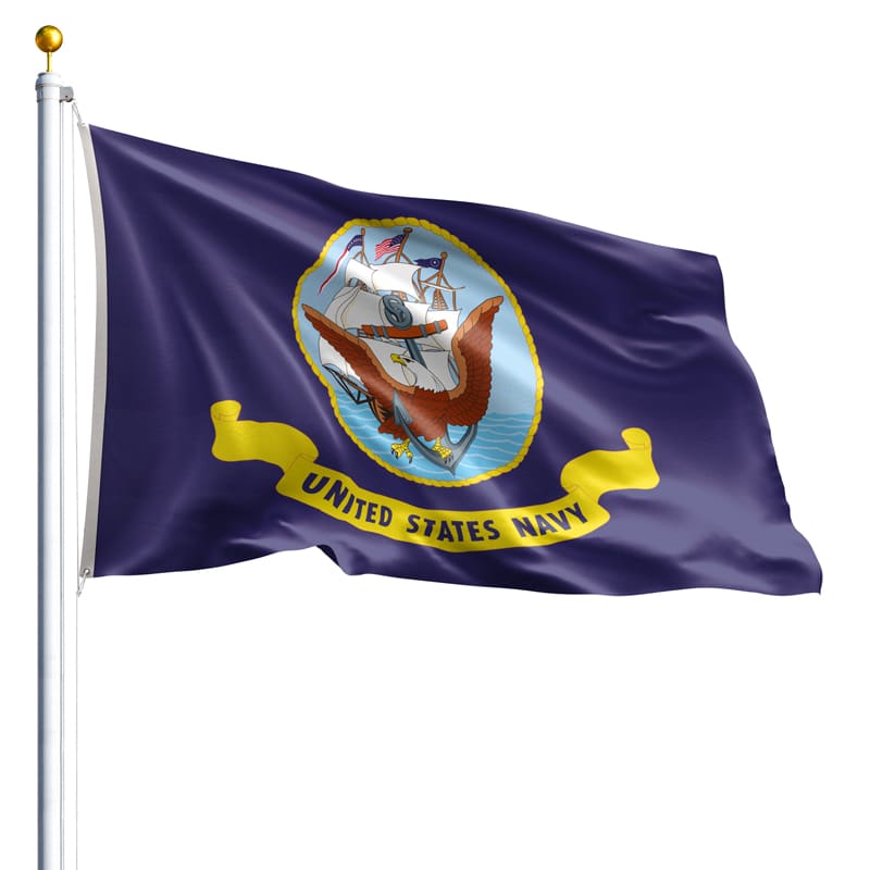 6' x 10' Navy Flag - Nylon