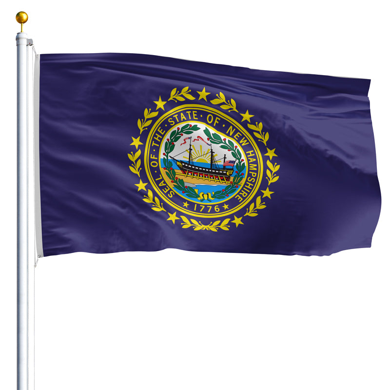 5' x 8' New Hampshire Flag - Polyester